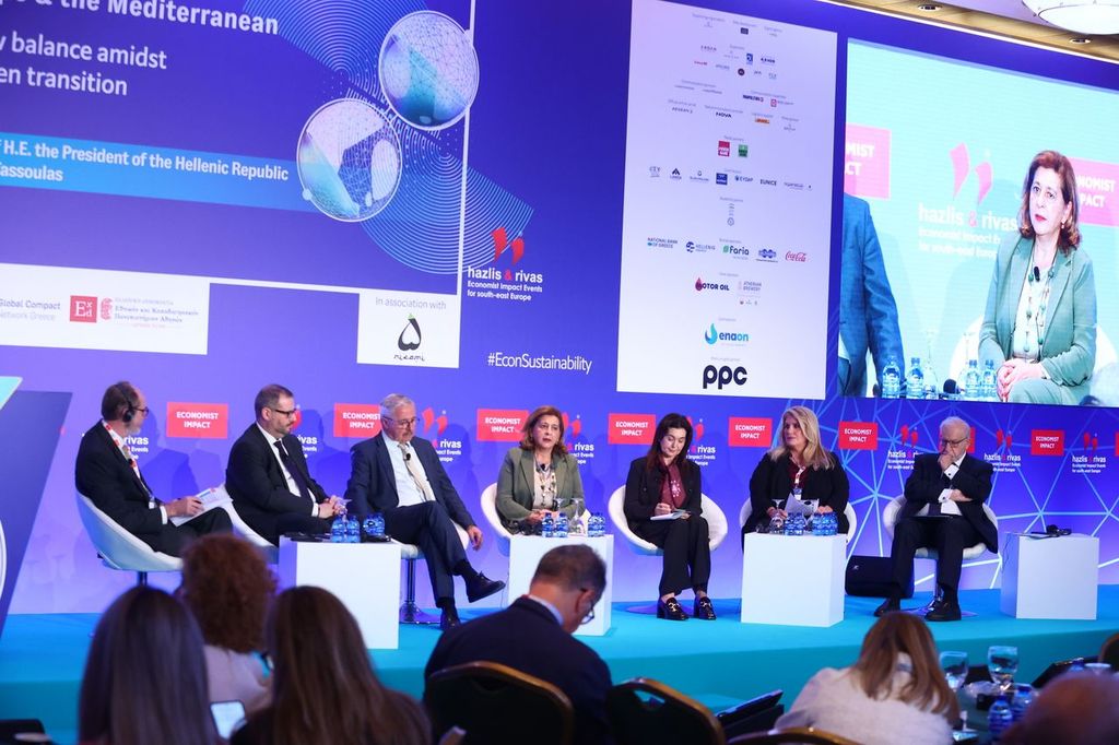 Μιλώντας στο Economist 9o Sustainability Summit for SE Europe & the Mediterranean.