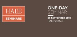 HAEE SEMINARS: Εντατικά εκπαιδευτικά σεμινάρια για στελέχη και επαγγελματίες στον τομέα της ενέργειας 