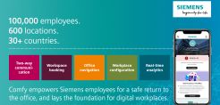 Η Siemens θα εξοπλίσει 600 εγκαταστάσεις με την εφαρμογή για αποτελεσματική διαχείριση χώρων εργασίας, Comfy