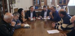 Συνάντηση για τη μετεγκατάσταση της Ακρίνης πραγματοποιήθηκε στο Δημαρχείο Κοζάνης