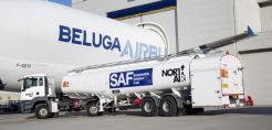 Το μεγαθήριο Beluga πέταξε με βιοκαύσιμα