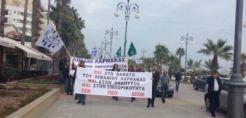 Διαμαρτυρία από τους εργαζόμενους στο λιμάνι της Λάρνακας για την απόρριψη Total - Eni