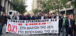 Στην κινητοποίηση ενάντια στο ξεπούλημα της ΔΕΗ ο Χάρης Μαμουλάκης