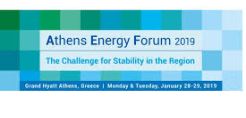 Στις 28 και 29 Ιανουαρίου το Athens Energy Forum 2019 με πάνω από 50 διακεκριμένους ομιλητές
