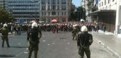 Μικρής έντασης επεισόδια στην πλατεία Συντάγματος