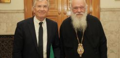 Συνάντηση του Υφ. ΠΕN Γιώργου Δημαρά με τον Αρχιεπίσκοπο Αθηνών και πάσης Ελλάδος, Ιερώνυμο