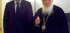 Συνάντηση Στ. Καλαφάτη με τον Αρχιεπίσκοπο Ιερώνυμο