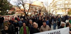Συλλαλητήριο στη Φλώρινα κατά της πώλησης μονάδων και ορυχείων της ΔΕΗ