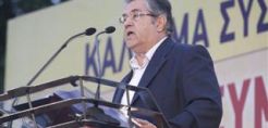 «Όχι» στην ιδιωτικοποίηση της ΔΕΗ από τον Δ. Κουτσούμπα