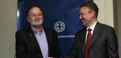 Σε εξέλιξη η συνάντηση του Π. Λαφαζάνη με τον επικεφαλής της Gazprom