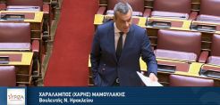 Μαμουλάκης: Με καθυστέρηση και λάθος τρόπο η διαδικασία προκήρυξης φωτοβολταϊκών πάρκων μικρών παραγωγών στην Κρήτη