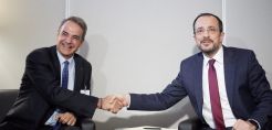 Μητσοτάκης-Χριστοδουλίδης: Ελλάδα και Κύπρος παραμένουν προσηλωμένες στην υλοποίηση του Great Sea Interconnector