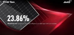 JinkoSolar: Η μονάδα "TOPCon" των 182 mm επιτυγχάνει τη μέγιστη απόδοση μετατροπής 23,86%
