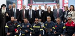 Δωρεά 7 πυροσβεστικών οχημάτων στους Δήμους Λουτρακίου-Περαχώρας-Αγίων Θεοδώρων &amp; Κορινθίων από το Βαρδινογιάννειο Ίδρυμα και τη Motor Oil