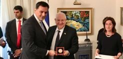 Για τη συνεισφορά του στις ελληνο-ισραηλινές σχέσεις βραβεύτηκε ο Μαθιός Ρήγας της Energean