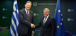 Θ. Σκυλακάκης και Γ. Παπαναστασίου συζήτησαν για την πορεία της ηλεκτρικής διασύνδεσης Ελλάδας - Κύπρου