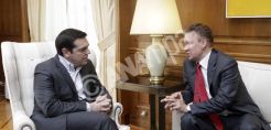 Ολοκληρώθηκε η συνάντηση του πρωθυπουργού με τον επικεφαλής της Gazprom 