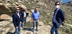 Υποσταθμός Υψηλής Τάσης στην Τήνο ενόψει διασύνδεσης - Επίσκεψη εργασίας της διοίκησης του ΑΔΜΗΕ
