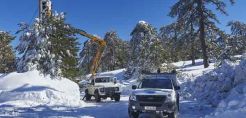Περιορισμένα προβλήματα στο δίκτυο της ΑΗΚ από τη χιονόπτωση