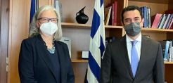 Συνάντηση του Υπουργού Περιβάλλοντος και Ενέργειας, Κώστα Σκρέκα, με την Πρέσβη της Αυστρίας στην Ελλάδα 