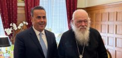Συνάντηση Υπουργού Περιβάλλοντος και Ενέργειας, κ. Σταύρου Παπασταύρου και Αρχιεπισκόπου Αθηνών και πάσης Ελλάδος, κ.κ. Ιερώνυμου