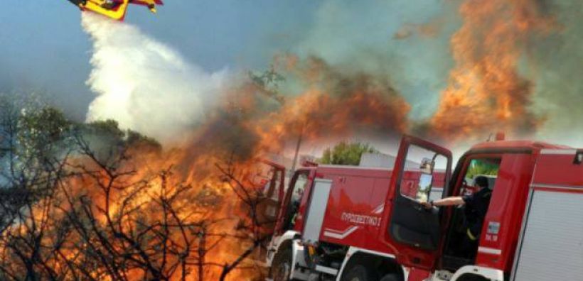 Σε εξέλιξη πυρκαγιά στην περιοχή Ρουπακιά Αχαΐας 