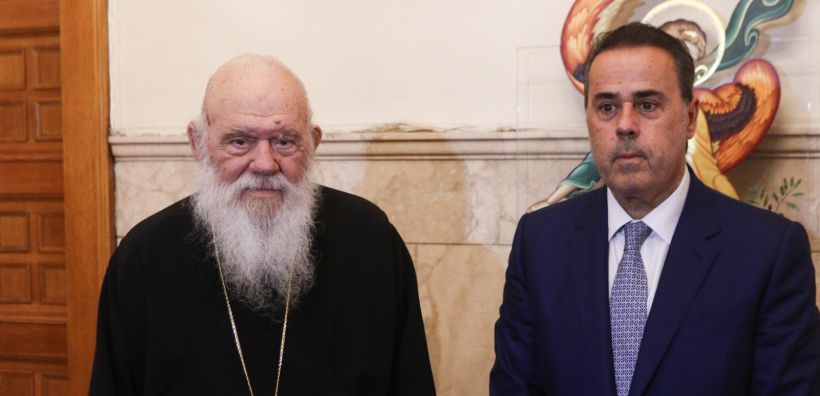 Συνάντηση Στ. Παπασταύρου με τον Αρχιεπίσκοπο Αθηνών και πάσης Ελλάδος