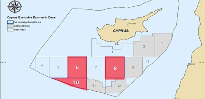 Τέσσερις μνηστήρες για το τεμάχιο «10» της κυπριακής ΑΟΖ