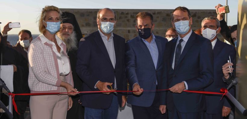 Εγκαινιάστηκε η ηλεκτρική διασύνδεση της Νάξου στην υψηλή τάση - Ακολουθεί η δ' φάση των Κυκλάδων