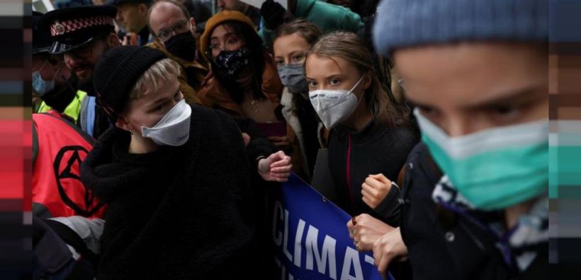 Διαδήλωση στο Λονδίνο με τη συμμετοχή της Γκρέτα Τούνμπεργκ
