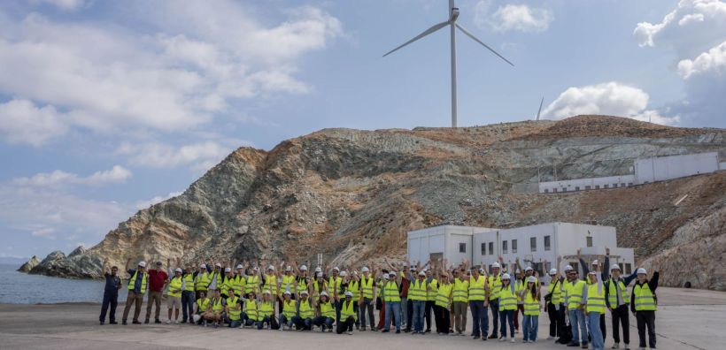 ΤΕΡΝΑ Ενεργειακή: Το αιολικό πάρκο Αγίου Γεωργίου υποδέχτηκε την EAWE