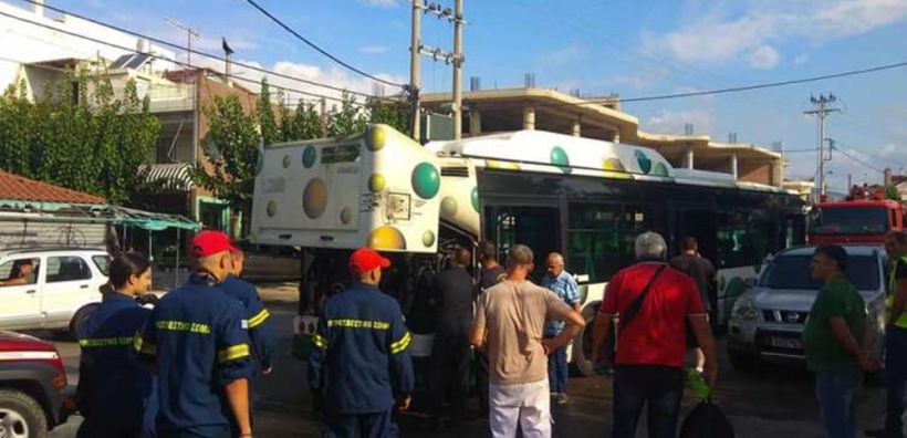 Φωτιά σε αστικό λεωφορείο με φυσικό αέριο