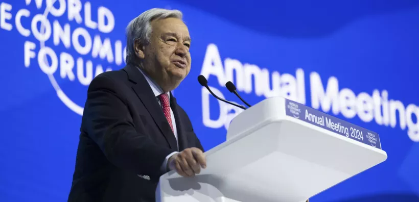 Νταβός 2024: «Υπαρξιακές απειλές» από κλιματική κρίση και AI, λέει ο Αντόνιο Γκουτέρες