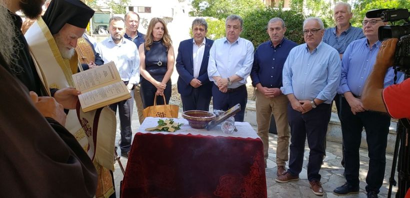 Θεμέλιος λίθος για το βιοκλιματικό κτιριακό συγκρότημα της Περ. Κρήτης στο Λάκκο