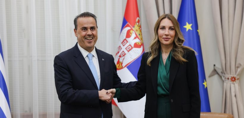Έργα που θα «βάλουν» τη Σερβία στον Κάθετο Διάδρομο συζήτησαν στο Βελιγράδι Παπασταύρου και Χαντάνοβιτς