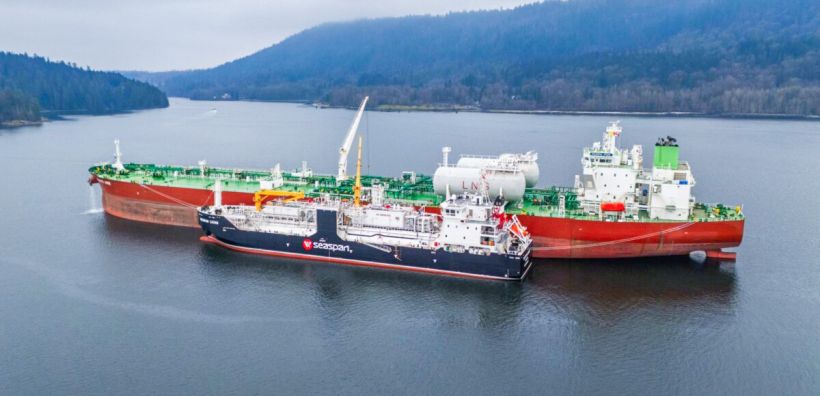 Η πρώτη STS μεταφορά LNG στον Καναδά