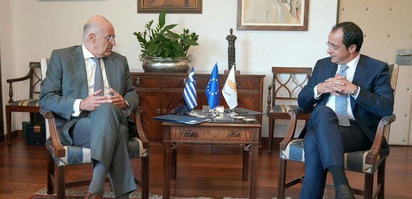Οι εξελίξεις στην Αν. Μεσόγειο στη συνάντηση Ν. Δένδια-Ν. Χριστοδουλίδη