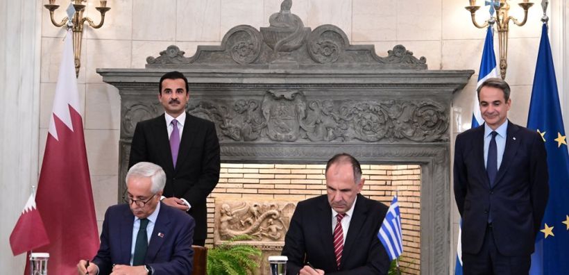 Οι συμφωνίες που ολοκλήρωσαν τη συνάντηση K. Μητσοτάκη - Eμίρη Κατάρ στο Μέγαρο Μαξίμου