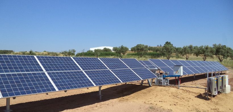 Οριζόντιος ηλιοστάτης 144 kWp από τη MECASOLAR