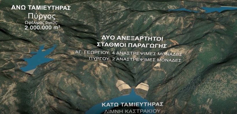 Εγκρίθηκαν οι περιβαλλοντικοί όροι για το μεγάλο αντλησιοταμιευτικό 730 MW της Τέρνα
