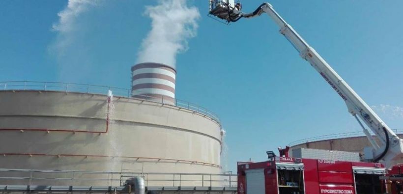 Άσκηση ετοιμότητας της Πυροσβεστικής στον ΑΗΣ Κομοτηνής