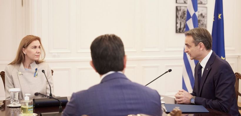 Μητσοτάκης σε Σίμσον: Μεγαλύτερη στήριξη στα κράτη-μέλη απέναντι στην ενεργειακή κρίση - Να τεθεί στο "τραπέζι" το πλαφόν στο αέριο
