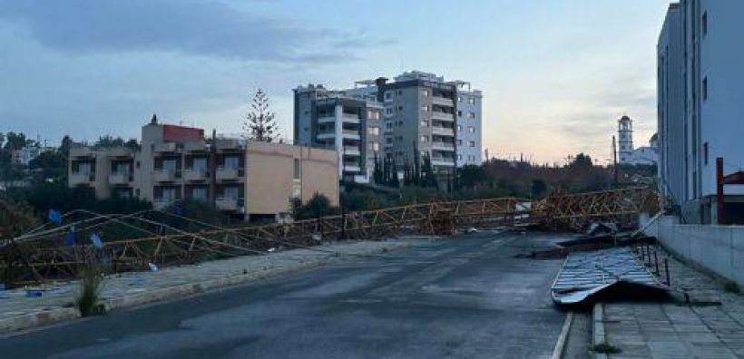 Χωρίς ρεύμα περιοχές στη Λεμεσό λόγω ζημιών που προκάλεσε ανεμοστρόβιλος