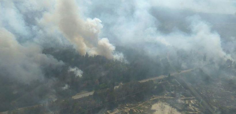 Πυρκαγιά κοντά στο Τσέρνομπιλ, δεν παρατηρήθηκε αύξηση της ραδιενέργειας