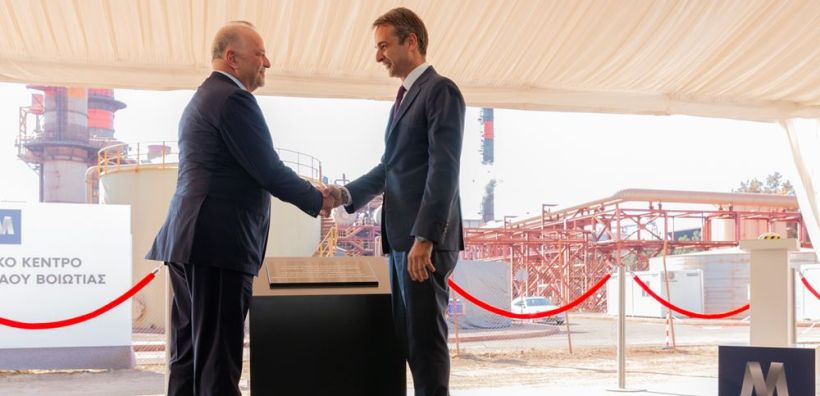 Θεμέλιος λίθος από τον Κυριάκο Μητσοτάκη στη νέα σύγχρονη και αποδοτική μονάδα της Μυτιληναίος