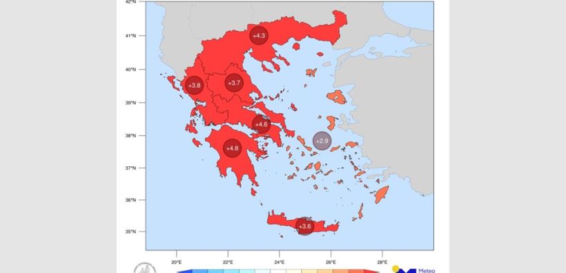Ακραία υψηλές τιμές θερμοκρασίας καταγράφηκαν τον Ιούνιο σε όλη την χώρα
