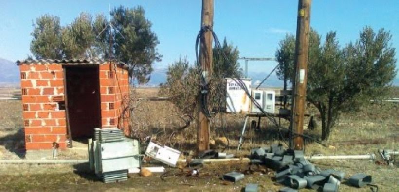 Κλοπή μετασχηματιστών της ΔΕΗ από αντλιοστάσιο στο Κεφαλοχώρι Ημαθίας