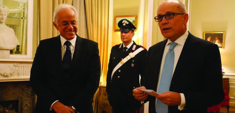 Παρασημοφόρηση του Δημήτρη Κοπελούζου από τον Πρόεδρο της Ιταλικής Δημοκρατίας