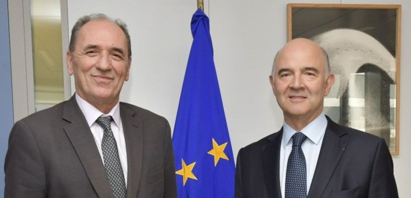 Μοσκοβισί σε Σταθάκη: Θετικό το κλίμα για τα ΑΔΙ - “Βάζει πλάτη” για τη διακοψιμότητα ο ΥΠΕΝ, που συναντήθηκε και με ΕΒΙΚΕΝ