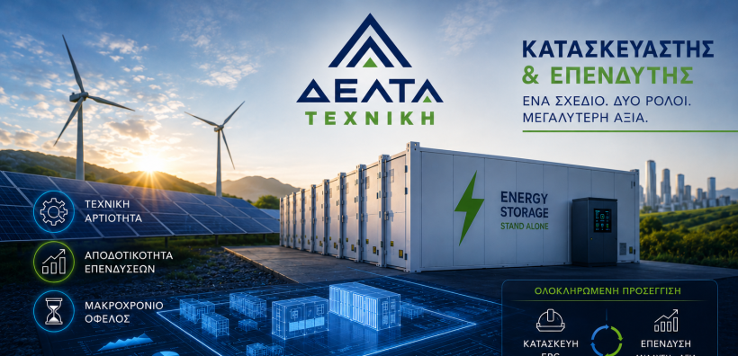 Κατασκευαστής &amp; επενδυτής: Το ανταγωνιστικό πλεονέκτημα της Δέλτα Τεχνική